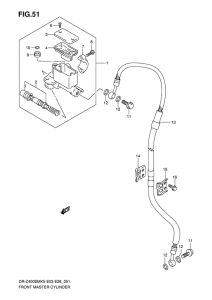 DR-Z400 Передний тормозной цилиндр