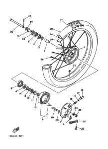 XT250T ﾌﾛﾝﾄﾎｲｰﾙ