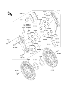 ZX1200 Front brake(b1 / b2)