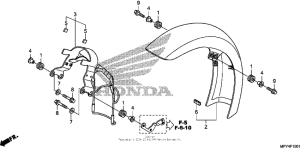 VT1300CS Крыло переднее