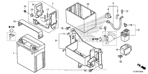 CMX250X Аккумулятор