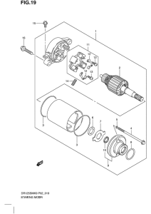 DR125 Стартерный мотор