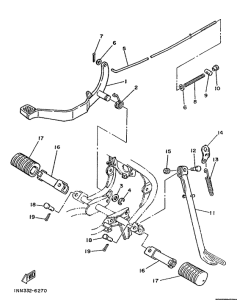 DT50MX Stand. footrest