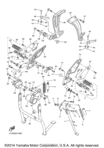 FZS10FCGY Подножки