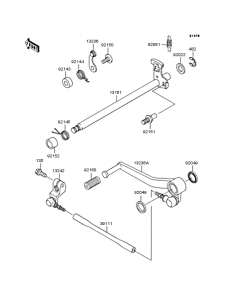 ZX636 Механизм переключения передач