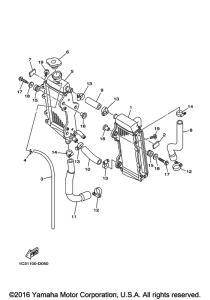 YZ125H2 Радиатор и Патрубки