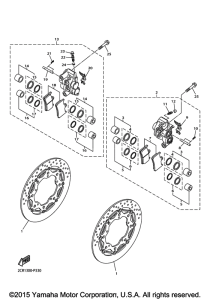 YZF-R1 Передний суппорт