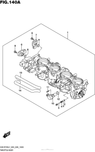 GSX-R750 Throttle Body (Gsx-R750L7 E03)