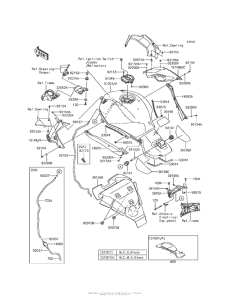 ZX1000 Топливный бак