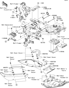 ER650 Frame fittings(-jkaer650aaa035082)