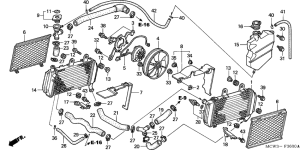 VFR800 (ABS) Радиатор