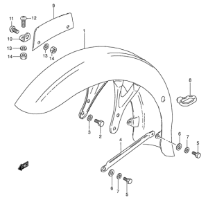 K125 Переднее крыло