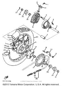 XT550K Переднее колесо