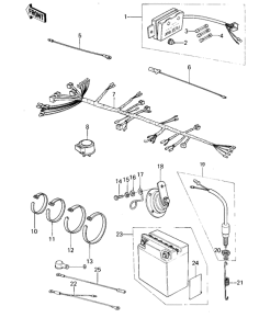 KZ400 Электрика