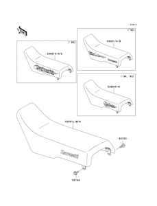 KX500 Сиденье