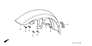 CM125C Переднее крыло