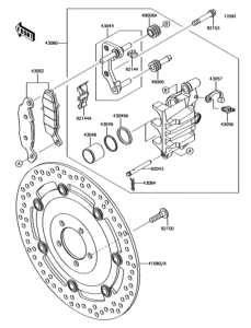 BJ250LGFA フロントブレーキ