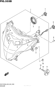GSX-R1000 Headlamp (Gsx-R1000L6 E28)
