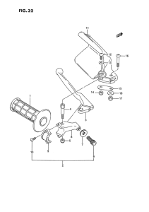 RMX250 Left knuckle cover