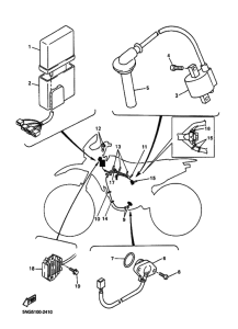 WR400F Equipo electrico