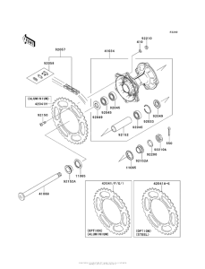  Задняя ступица колеса