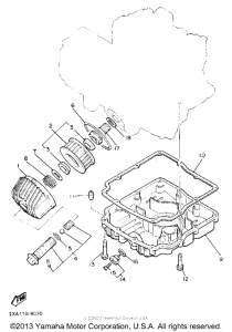 YX600UC Маслянный фильтр