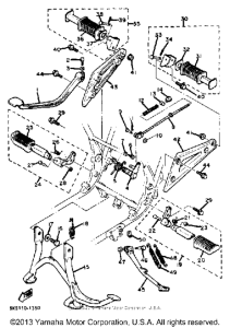 XJ550H Подножки