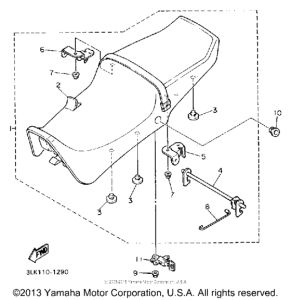 FZR1000E Сиденье