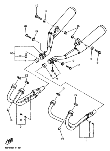 XJ600S Выхлопная система
