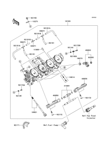 ZX600 Accelerator assy