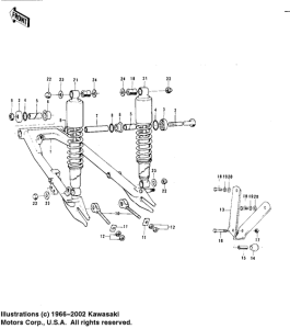  Swing arm / shock absorbers