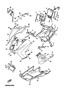 YP125R Щиток облицовочный
