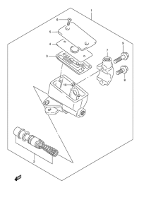 GSF600 Передний тормозной цилиндр