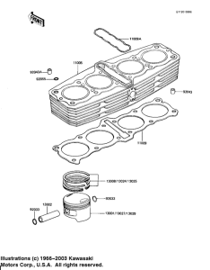 KZ1100 Cylinder / pistons