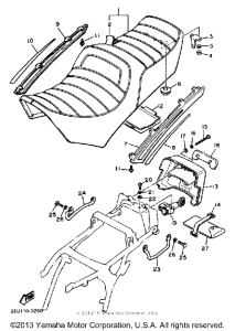XV500K Сиденье