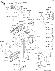 ZX1100 Air cleaner(1 / 2)