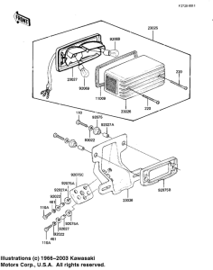 KZ1000 Taillight unit ass`y