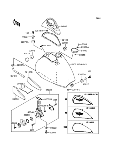 VN400 Топливный бак