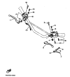 XT500 Handle switch. lever