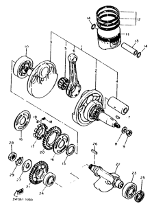 SZR660 Коленвал и поршень
