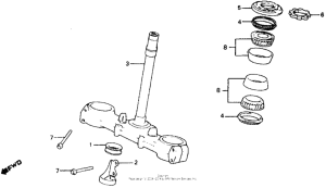 XR500R Траверса нижняя