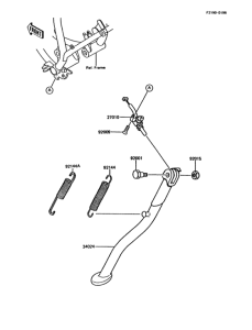 KMX200 Подножка