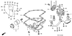 CB1000F Картер масляный / масляная помпа