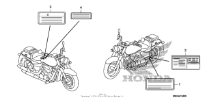 VT750CA Наклейки