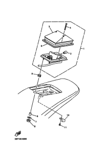 WR400F Taillight unit ass`y