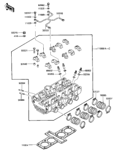 ZX600 Головка цилиндров