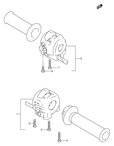 TU250 Рулевой переключатель