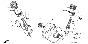 XL600V Crankshaft / piston
