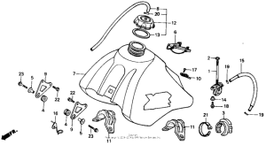 XR250R Fuel tank 86-91