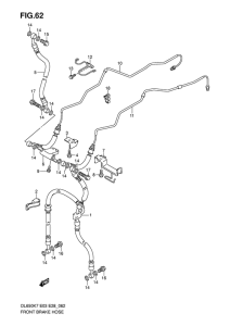 DL650 (ABS) Передние тормозные трубки